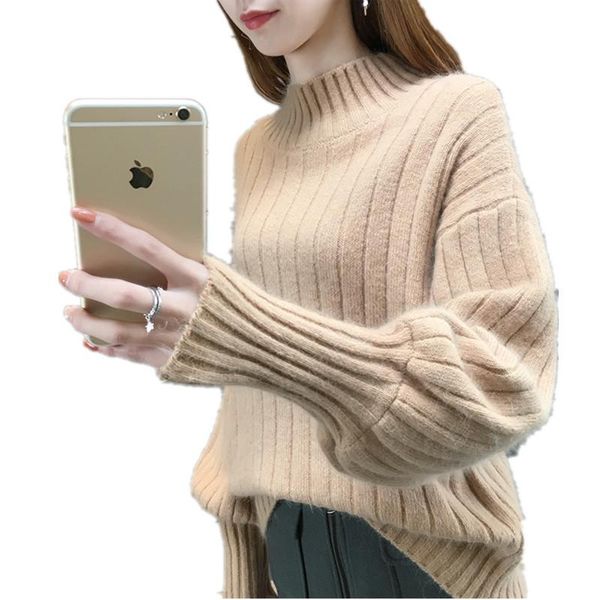 women's sweaters bonjean knitted pullovers female jumper turtleneck winter girls casual women shirt long sleeve slim loose sweater, White;black
women's sweaters bonjean knitted pullovers female jumper turtleneck winter girls casual women shirt long sleeve slim loose sweater, White;black