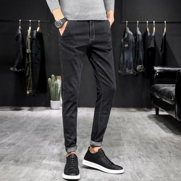 autumn new jeans men's slim stretch korean style casual pencil pants men's cotton fashion denim casual pants size 28-38, Blue
autumn new jeans men's slim stretch korean style casual pencil pants men's cotton fashion denim casual pants size 28-38, Blue