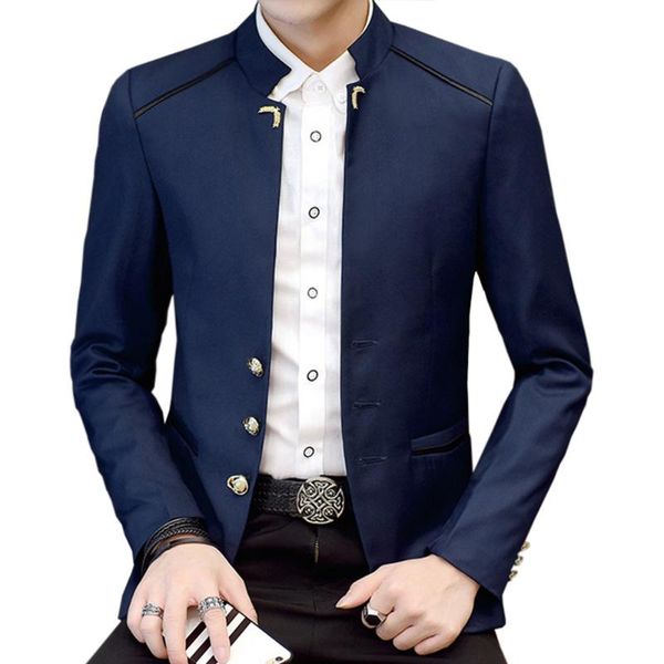 men's suits & blazers stllts men formal work slim blazer for spring autumn winter fashion stand collar full sleeve man casual marry, White;black
men's suits & blazers stllts men formal work slim blazer for spring autumn winter fashion stand collar full sleeve man casual marry, White;black