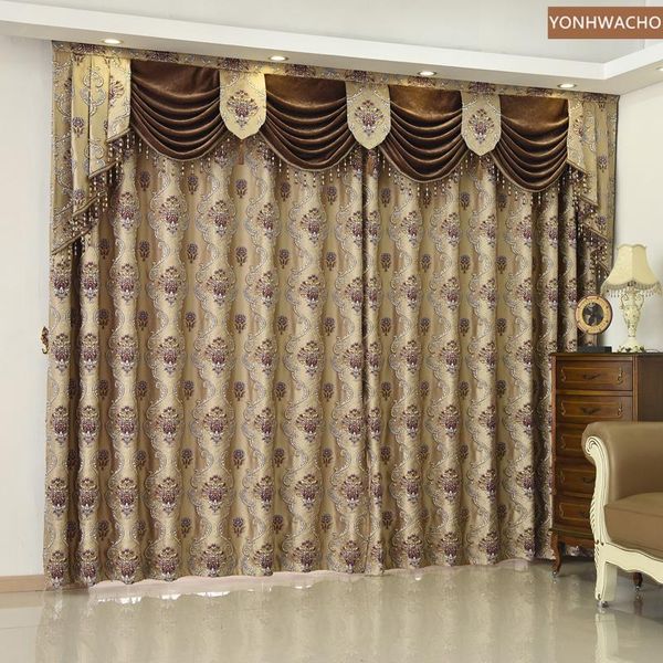 custom curtain high-quality european villa embossed jacquard bedroom coffee cloth blackout curtain valance tulle panel c487
custom curtain high-quality european villa embossed jacquard bedroom coffee cloth blackout curtain valance tulle panel c487