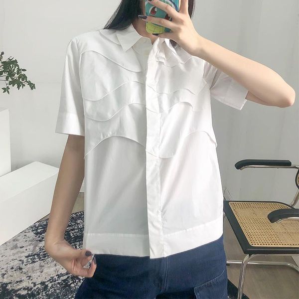 cotton white blouse women's short sleeve simple turn-down collar office lady 2021 summer new shirt and fashion
cotton white blouse women's short sleeve simple turn-down collar office lady 2021 summer new shirt and fashion