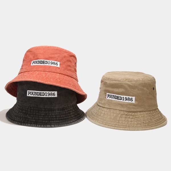 wide brim hats fisherman hat panama denim 1986 bucket outdoor letter men women washed cotton cap fashion hip hop gorros bob, Blue;gray
wide brim hats fisherman hat panama denim 1986 bucket outdoor letter men women washed cotton cap fashion hip hop gorros bob, Blue;gray