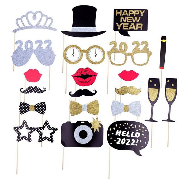 party decoration 1 set 2022 years po booth props eyeglasses banner funny supplies navidad year eve 
party decoration 1 set 2022 years po booth props eyeglasses banner funny supplies navidad year eve