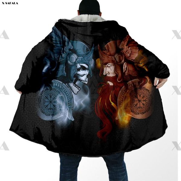 men's wool & blends viking warrior wolf skull raven latest innovation clothes print streetwear male hoodie long coat hooded cloak cashm, Black
men's wool & blends viking warrior wolf skull raven latest innovation clothes print streetwear male hoodie long coat hooded cloak cashm, Black