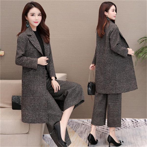 2021 autumn new fashionable wool wide leg pants two-piece occupational women's garments professional businesswomen's tender h93y, Gray
2021 autumn new fashionable wool wide leg pants two-piece occupational women's garments professional businesswomen's tender h93y, Gray