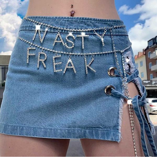 jewelry single zircon simple claw diamond letter freak waist chain female, Silver
jewelry single zircon simple claw diamond letter freak waist chain female, Silver