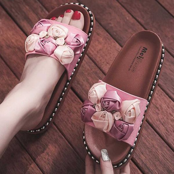 women slippers summer fashion flower platform flip flops casual shoes female beach sandalias mujer sh195 210625, Black
women slippers summer fashion flower platform flip flops casual shoes female beach sandalias mujer sh195 210625, Black