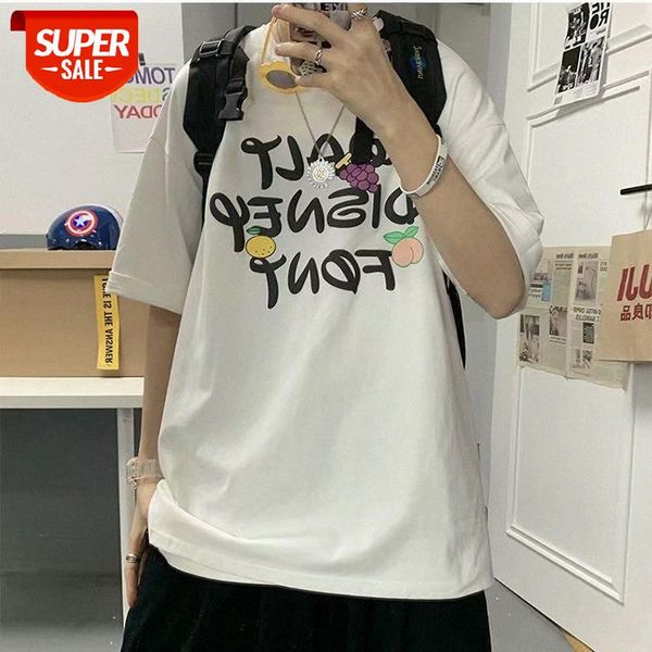 half-sleeve men's personality printed shirt loose round neck short-sleeved t-shirt #wu5h, White;black
half-sleeve men's personality printed shirt loose round neck short-sleeved t-shirt #wu5h, White;black
