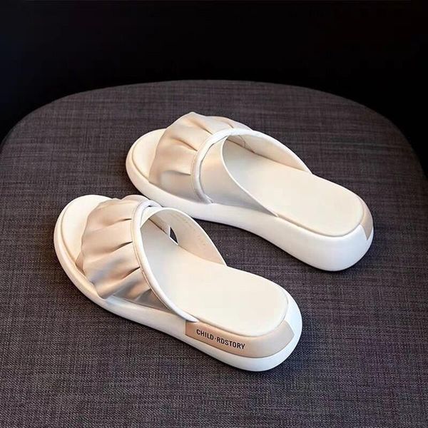 cross band slippers women sweet ruffles platform sandals solid color all-match summer slides shoes woman beach sandalias mujer, Black
cross band slippers women sweet ruffles platform sandals solid color all-match summer slides shoes woman beach sandalias mujer, Black
