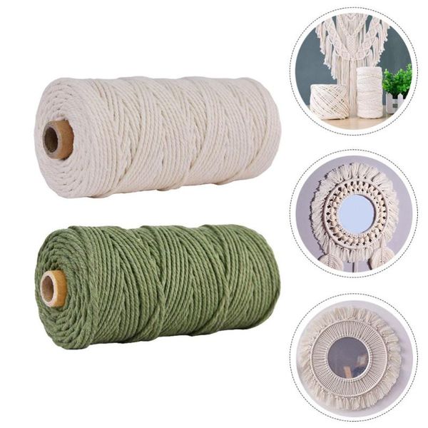 yarn 2 rolls of multi-purpose wrapping cotton rope macrame diy cord weaving string, Black;white
yarn 2 rolls of multi-purpose wrapping cotton rope macrame diy cord weaving string, Black;white