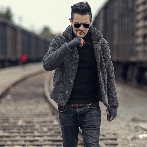 men's wool & blends 2021 winter jacket warm furry coat overcoat men camel mens trench, Black
men's wool & blends 2021 winter jacket warm furry coat overcoat men camel mens trench, Black
