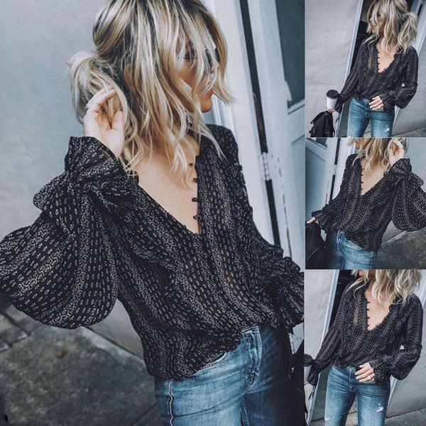 women boho casual long sleeve shirts lantern sleeve v neck striped long sleeve loose shirts black retro blouses, White
women boho casual long sleeve shirts lantern sleeve v neck striped long sleeve loose shirts black retro blouses, White