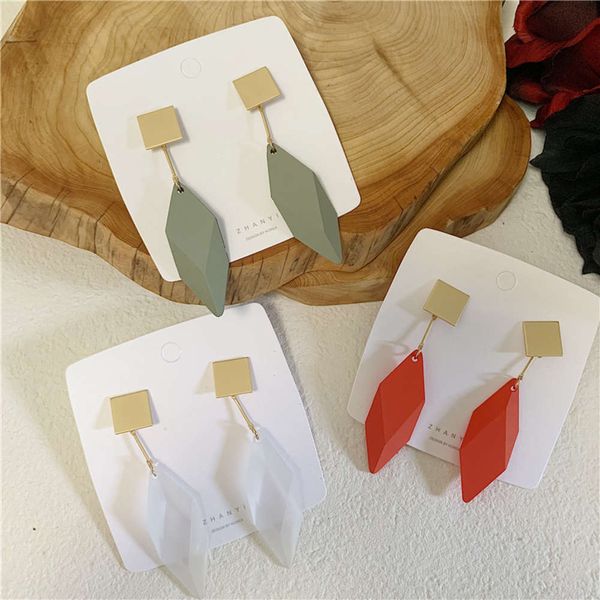 hbp korea dongdamen generation gou same diamond acrylic long ins simple cool fashion earrings, Silver
hbp korea dongdamen generation gou same diamond acrylic long ins simple cool fashion earrings, Silver