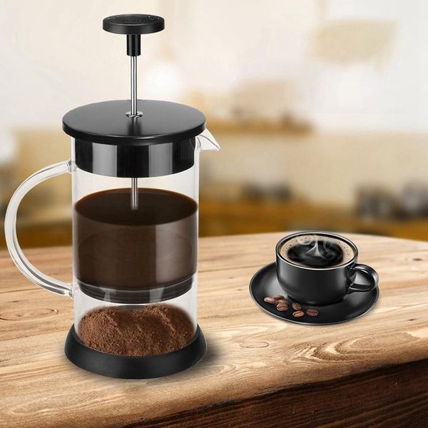 coffee pots 1000ml large capacity home manual pot kettle glass tea filter-silver gray
coffee pots 1000ml large capacity home manual pot kettle glass tea filter-silver gray