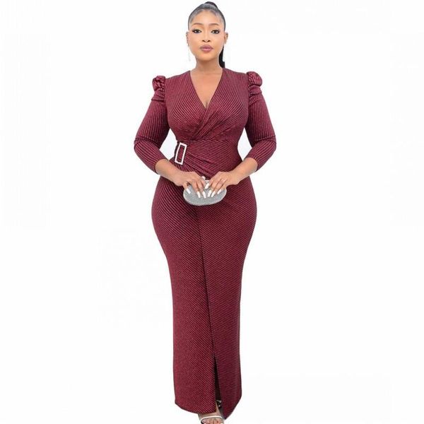 casual dresses corset maxi for women puff sleeve v neck slim robes 2021 n autumn striped split elegant office lady party dress gown, Black;gray
casual dresses corset maxi for women puff sleeve v neck slim robes 2021 n autumn striped split elegant office lady party dress gown, Black;gray