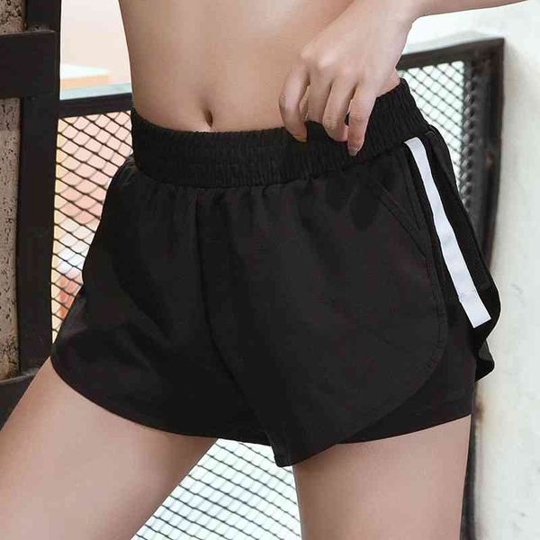 new stitching fashion fake two piece sports shorts women's loose quick dry running gym yoga pants for summer wear, Black
new stitching fashion fake two piece sports shorts women's loose quick dry running gym yoga pants for summer wear, Black