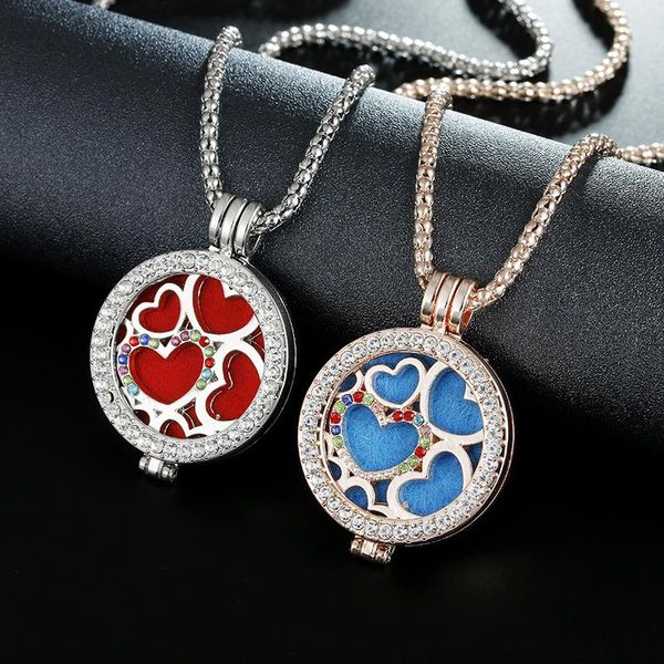 pendant necklaces 35mm heart coin necklace perfume essential oil locket with pads, Silver
pendant necklaces 35mm heart coin necklace perfume essential oil locket with pads, Silver