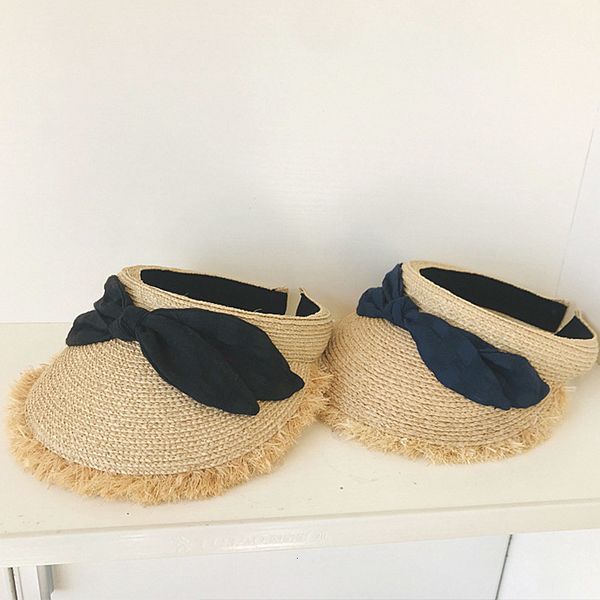2021 new trend summer outdoor women casual raffia straw visor cap lady girl bowknot sun hats dearby travel holiday hat 4kml, Blue;gray
2021 new trend summer outdoor women casual raffia straw visor cap lady girl bowknot sun hats dearby travel holiday hat 4kml, Blue;gray