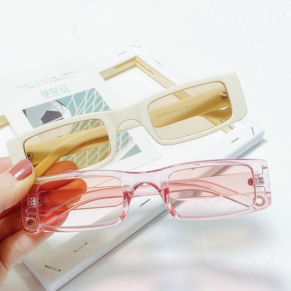 retro rectangular sunglasses ladies small glasses fashion hip-hop jelly color driving uv400, White;black
retro rectangular sunglasses ladies small glasses fashion hip-hop jelly color driving uv400, White;black