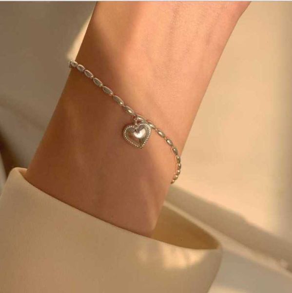 s925 pure sier rice grain love girl's bracelet, Golden;silver 
s925 pure sier rice grain love girl's bracelet, Golden;silver