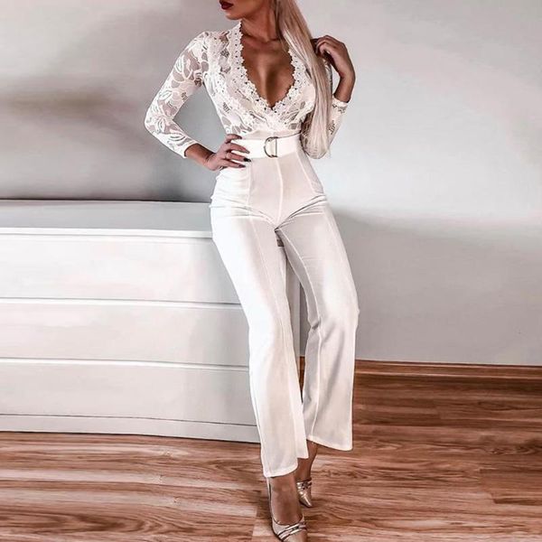 women's jumpsuits & rompers lace slim long sleeve v-neck jumpsuit evening party clubwear ladies, Black;white
women's jumpsuits & rompers lace slim long sleeve v-neck jumpsuit evening party clubwear ladies, Black;white