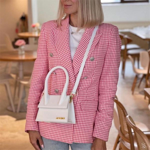 women's suits & blazers fashion double breasted houndstooth blazer coat women vintage long sleeve pockets female outerwear ladies suit, White;black
women's suits & blazers fashion double breasted houndstooth blazer coat women vintage long sleeve pockets female outerwear ladies suit, White;black