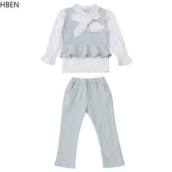 clothing sets ca spring children suits outfit princess western style suitbowknot girls fake two-piece solid trousers 2pcs, White
clothing sets ca spring children suits outfit princess western style suitbowknot girls fake two-piece solid trousers 2pcs, White