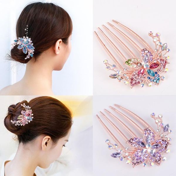 hair clips & barrettes carddoor four-tooth comb fashion rhinestone hairpin ladies pearl accessories headdress wedding, Golden;silver 
hair clips & barrettes carddoor four-tooth comb fashion rhinestone hairpin ladies pearl accessories headdress wedding, Golden;silver