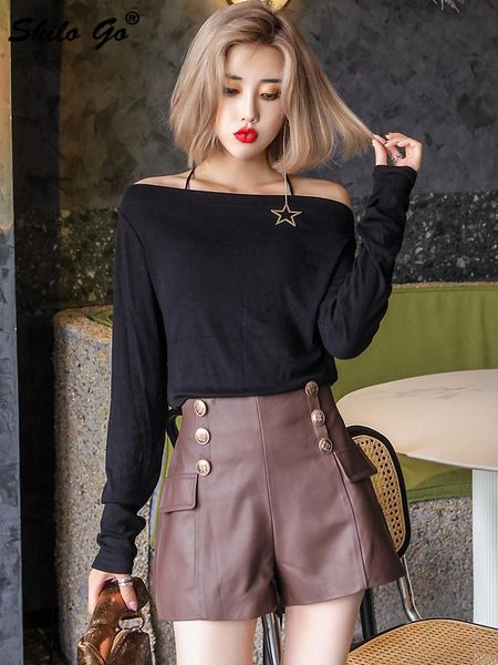 women's shorts b-8-356, White;black 
women's shorts b-8-356, White;black