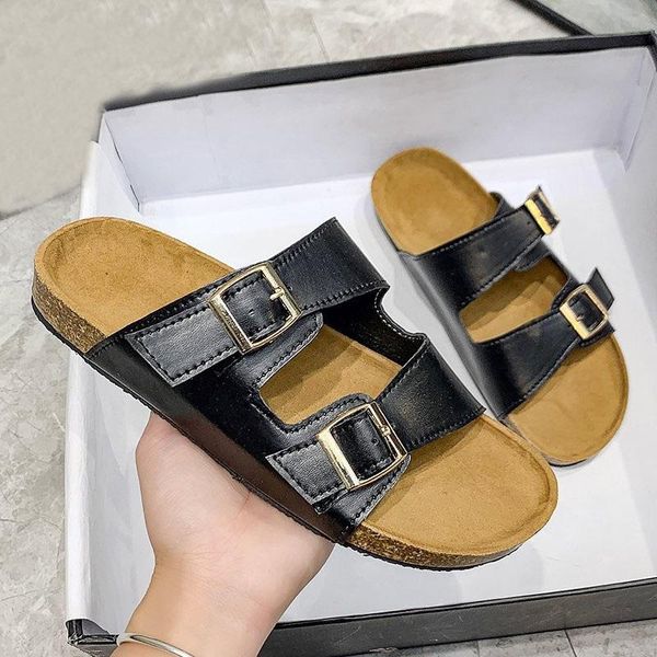 slippers 2021 outside double buckle belt cork women sandals beach slides summer shoes woman zapatos mujer plus size 35-43, Black
slippers 2021 outside double buckle belt cork women sandals beach slides summer shoes woman zapatos mujer plus size 35-43, Black