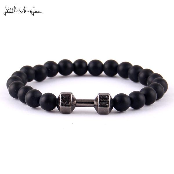 charm bracelets little minglittle fit life dumbbell fitness bracelet black matte stone bead men & bangles for women jewelry, Golden;silver
charm bracelets little minglittle fit life dumbbell fitness bracelet black matte stone bead men & bangles for women jewelry, Golden;silver