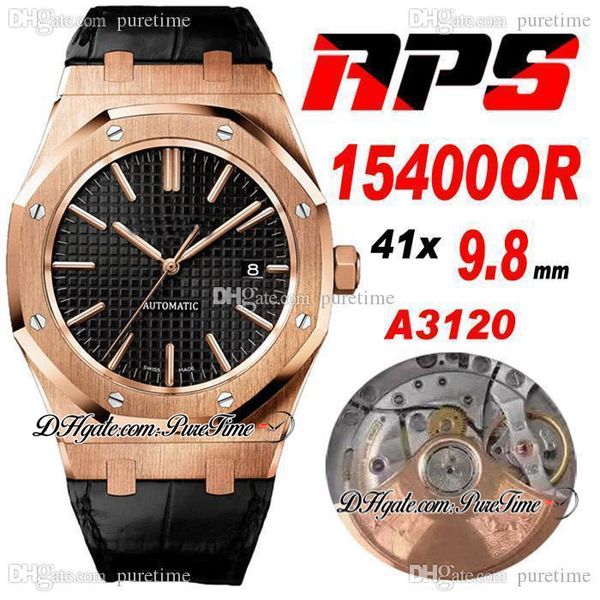 apsf 41mm 1540 cal a3120 automatic mens watch ultra-thin 9.8mm rose gold black textured dial stick markers leather strap watches super editi, Slivery;brown
apsf 41mm 1540 cal a3120 automatic mens watch ultra-thin 9.8mm rose gold black textured dial stick markers leather strap watches super editi, Slivery;brown