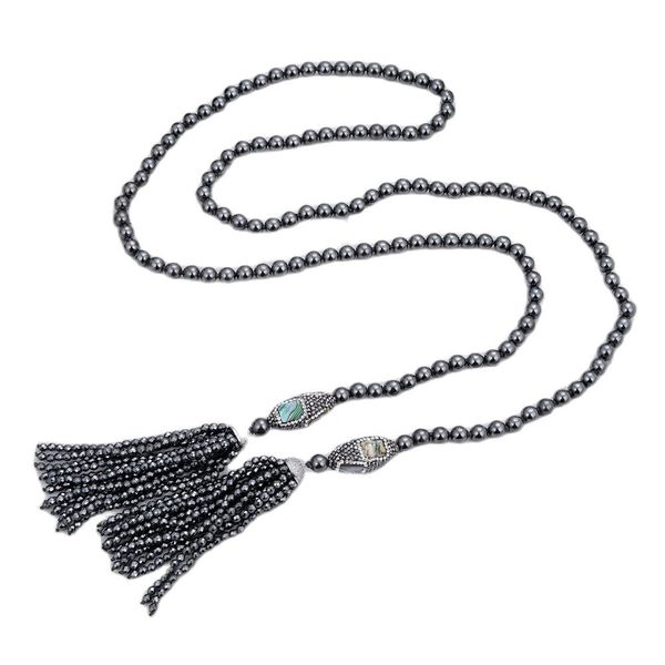 guaiguai jewelry 45'' 8mm hematite necklace coat chain sweater chain abalone shell pendant handmade for women real gems stone lady, Silver
guaiguai jewelry 45'' 8mm hematite necklace coat chain sweater chain abalone shell pendant handmade for women real gems stone lady, Silver