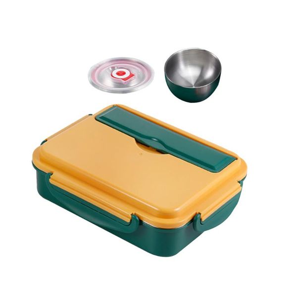 dinnerware sets 1 set thermal practical office bento box portable container (yellow, green)
dinnerware sets 1 set thermal practical office bento box portable container (yellow, green)