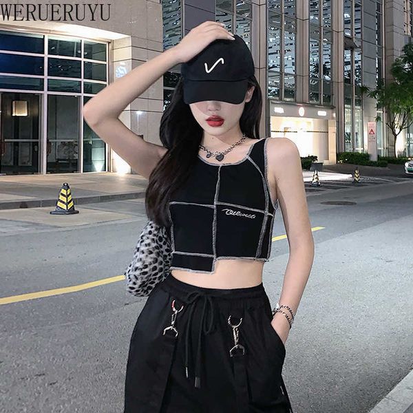 werueruyu summer women o-neck solid wild vest suspender comfy knitted tanks 210608, White
werueruyu summer women o-neck solid wild vest suspender comfy knitted tanks 210608, White