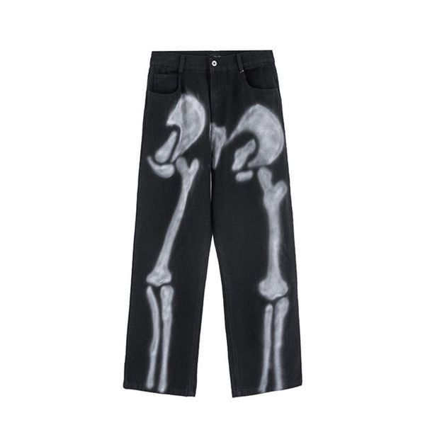 men's jeans hip hop graffiti skull print ripped men straight oversize casual denim trousers high street loose distresses pants, Blue
men's jeans hip hop graffiti skull print ripped men straight oversize casual denim trousers high street loose distresses pants, Blue