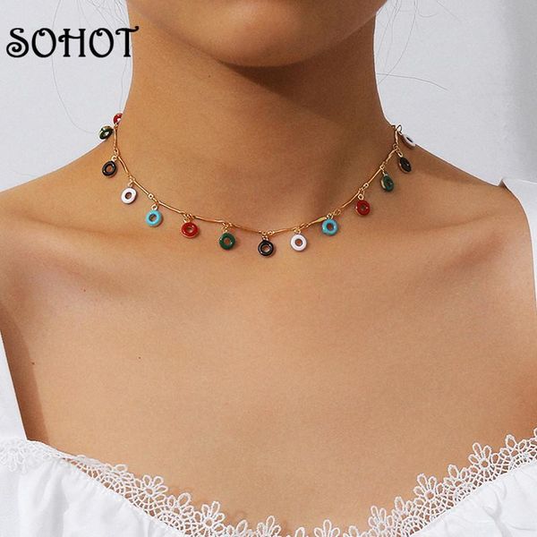 chokers so ethnic style cute tassel hollow enamel tiny round pendant women choker necklace for female girl birthday jewelry bijoux, Golden;silver
chokers so ethnic style cute tassel hollow enamel tiny round pendant women choker necklace for female girl birthday jewelry bijoux, Golden;silver