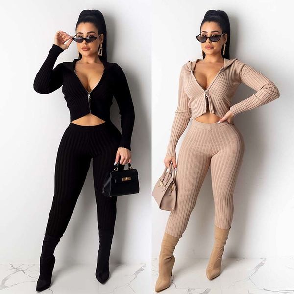 2021 new autumn 2 sweater hooded zipper crop pencil pants knitted suit knit women club two piece set outfit 7kv5, White
2021 new autumn 2 sweater hooded zipper crop pencil pants knitted suit knit women club two piece set outfit 7kv5, White