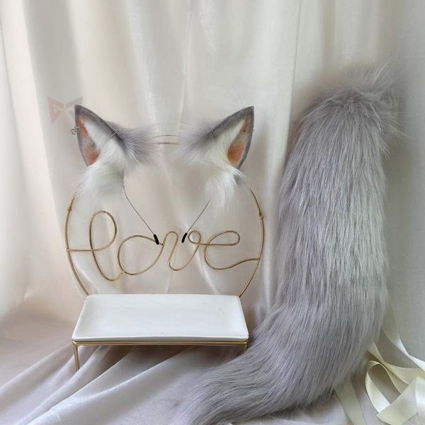 party masks mmgg hand made gray wolves wolf ears hair hoop hairbands headwear earrings tail for girl women high quality
party masks mmgg hand made gray wolves wolf ears hair hoop hairbands headwear earrings tail for girl women high quality