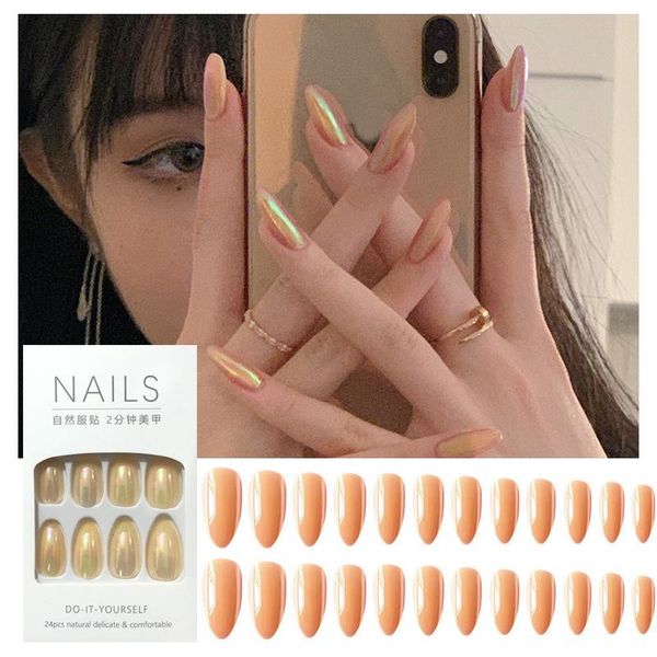 false nails extension almond mermaid pearl acrylic nail ballerina full cover french style decor manicure tools, Red;gold
false nails extension almond mermaid pearl acrylic nail ballerina full cover french style decor manicure tools, Red;gold