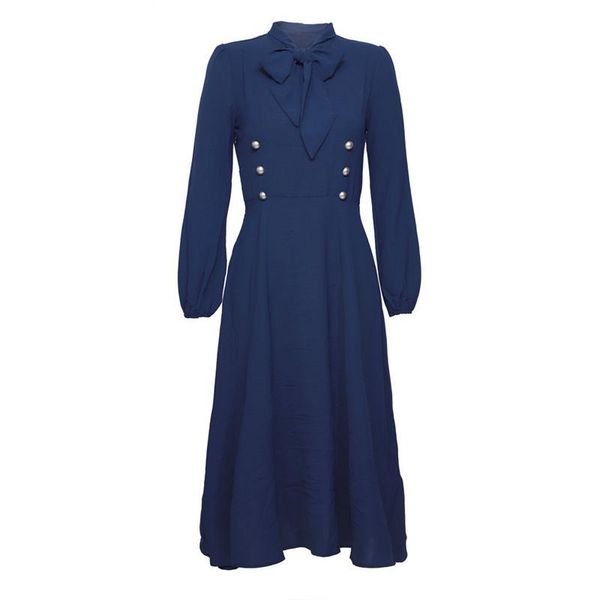casual dresses autumn winter women's vintage long dress hepburn style with bow tie eglant female's ladies pure color double breste, Black;gray
casual dresses autumn winter women's vintage long dress hepburn style with bow tie eglant female's ladies pure color double breste, Black;gray