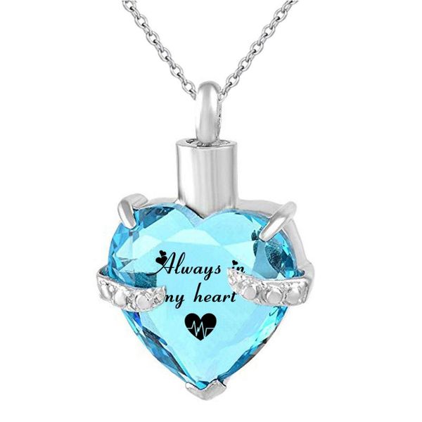 pendant necklaces cremation jewelry crystal ash urn necklace heart memorial keepsake -always in my, Silver
pendant necklaces cremation jewelry crystal ash urn necklace heart memorial keepsake -always in my, Silver