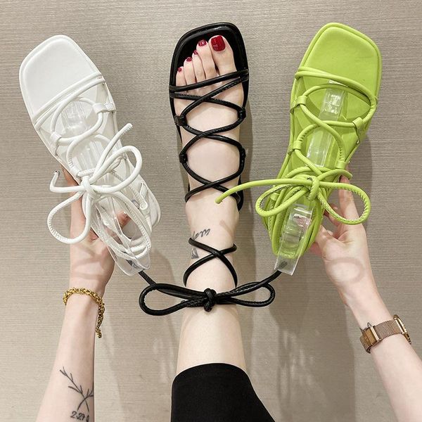 sandals 2021 summer cross strap open toe round head simple and versatile fluorescent green flat roman women, Black
sandals 2021 summer cross strap open toe round head simple and versatile fluorescent green flat roman women, Black