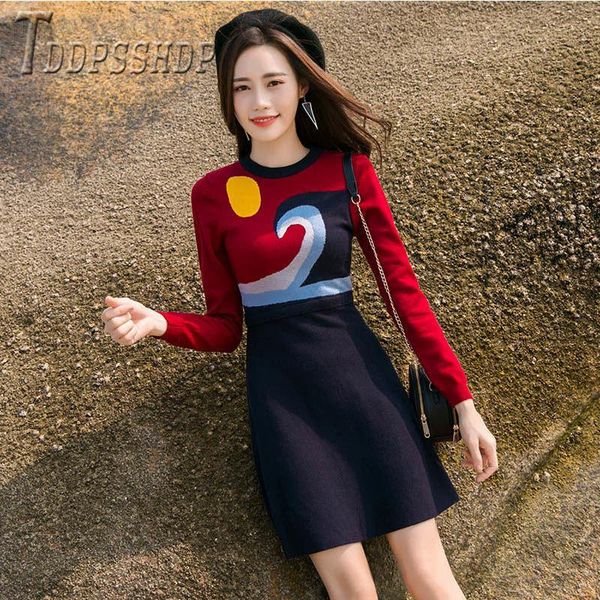 casual dresses 2021 autumn winter round neck women dress knitting warm female, Black;gray
casual dresses 2021 autumn winter round neck women dress knitting warm female, Black;gray