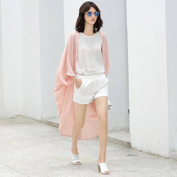 women's blouses & shirts customize made women summer fashion plus size solid color medium long batwing sleeves open stitch chiffon blou, White
women's blouses & shirts customize made women summer fashion plus size solid color medium long batwing sleeves open stitch chiffon blou, White