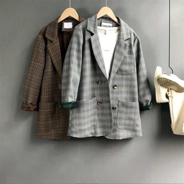women's suits & blazers clothes 2021 spring retro child-like double-breasted blazer, White;black
women's suits & blazers clothes 2021 spring retro child-like double-breasted blazer, White;black