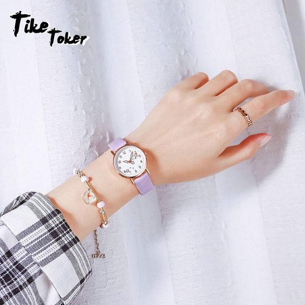 wristwatches tike toker 2021 watch women simple classic fashion small dial women's watches leather strap quartz clock wrist, Slivery;brown
wristwatches tike toker 2021 watch women simple classic fashion small dial women's watches leather strap quartz clock wrist, Slivery;brown