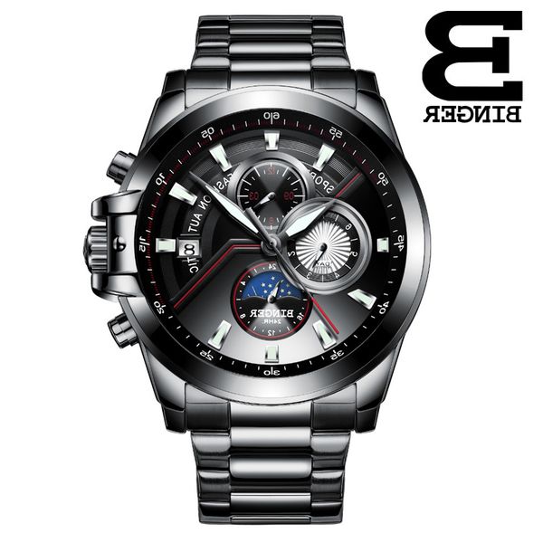 switzerland binger 2019 swimming automatic men calendar week moon phase luminous hands multifunction army mechanical watch, Slivery;brown
switzerland binger 2019 swimming automatic men calendar week moon phase luminous hands multifunction army mechanical watch, Slivery;brown