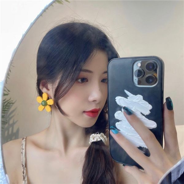 stud han edition tide creative design sweet flowers earrings female temperament contracted, Golden;silver
stud han edition tide creative design sweet flowers earrings female temperament contracted, Golden;silver