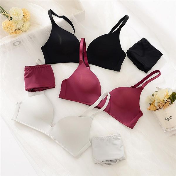 bras sets seamless underwear fashion europe women lingerie comfortable solid color breathable bra set push up, Red;black
bras sets seamless underwear fashion europe women lingerie comfortable solid color breathable bra set push up, Red;black